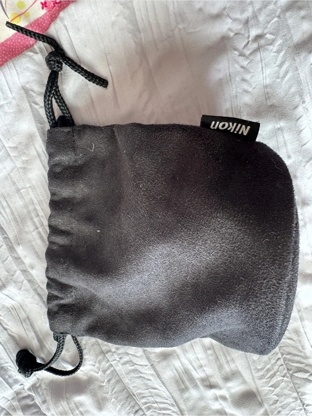 Set of 2 Nikon Soft Camera Lens Cases/Pouches with A Drawstring Bag